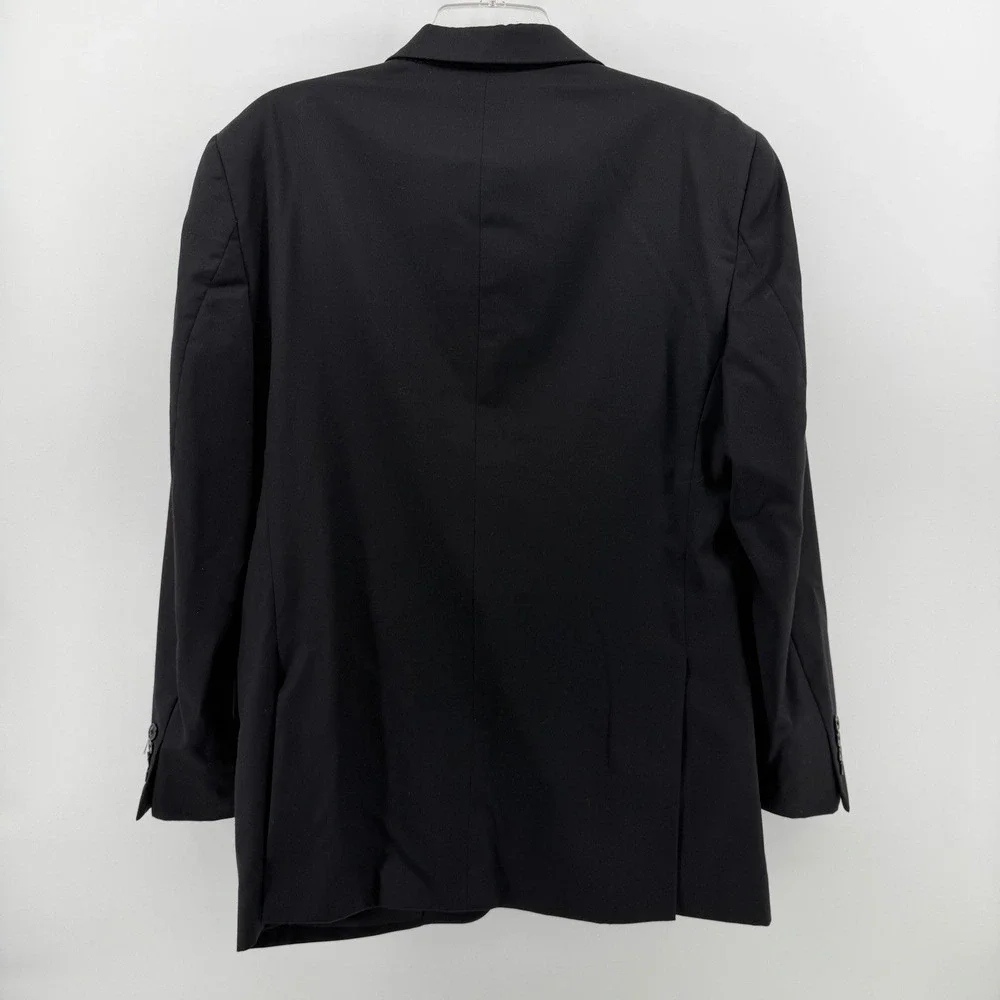 Jos. A. Bank Blazer Mens 40R Black Traveler's Collection 100% Wool Sport Coat